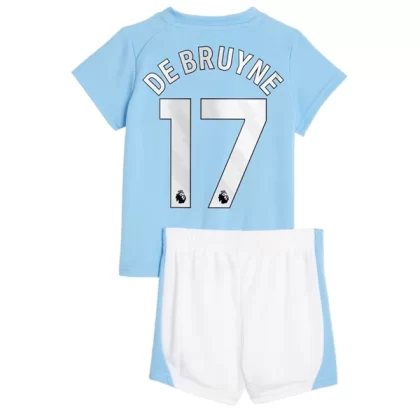 Günstige Manchester City Kevin De Bruyne 17 Kinder Heim Trikotsatz 2023/24
