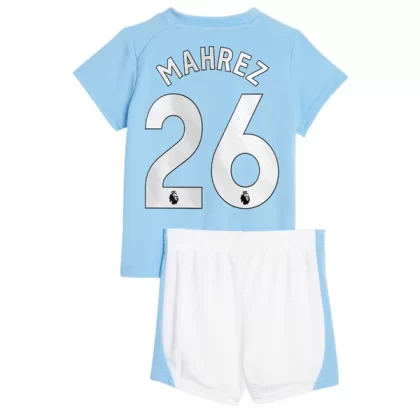 Günstige Manchester City Riyad Mahrez 26 Kinder Heim Trikotsatz 2023/24