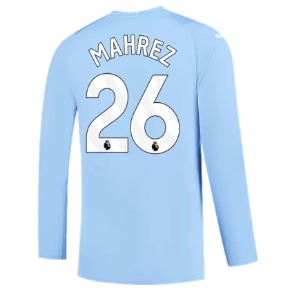 Günstige Manchester City Riyad Mahrez 26 Langarm Heimtrikot 2023/24