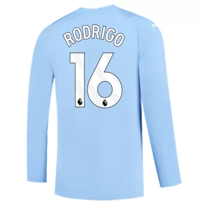 Günstige Manchester City Rodrigo 16 Langarm Heimtrikot 2023/24