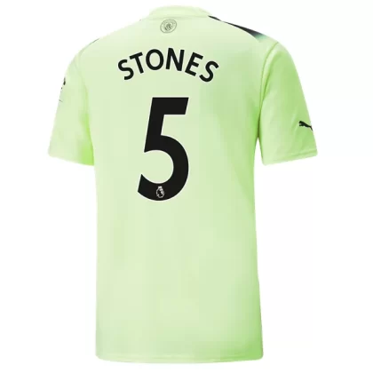 Günstige Manchester City Stones 5 3. Ausweichtrikot 2022-23
