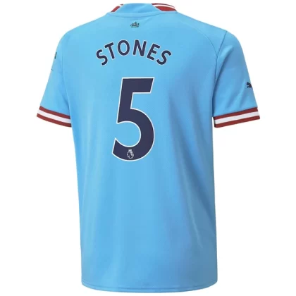 Günstige Manchester City Stones 5 Heimtrikot 2022-23