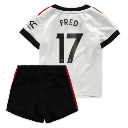 Günstige Manchester United Fred 17 Kinder Auswärts Trikotsatz 2022-23