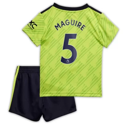 Günstige Manchester United Maguire 5 Kinder Ausweich Trikotsatz 2022-23