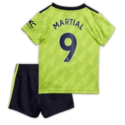 Günstige Manchester United Martial 9 Kinder Ausweich Trikotsatz 2022-23