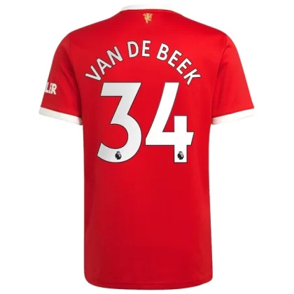 Günstige Manchester United Van De Beek 34 Heimtrikot 2021-22