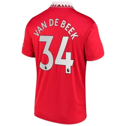 Günstige Manchester United Van De Beek 34 Heimtrikot 2022-23