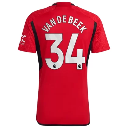 Günstige Manchester United Van De Beek 34 Heimtrikot 2023/24