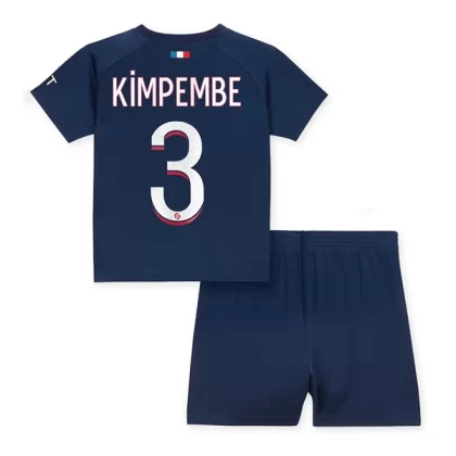 Günstige Paris Saint Germain PSG Kimpembe 3 Kinder Heim Trikotsatz 2023/24