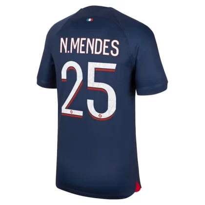 Günstige Paris Saint Germain PSG N.Mendes 25 Heimtrikot 2023/24