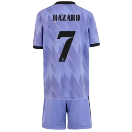 Günstige Real Madrid Eden Hazard 7 Kinder Auswärts Trikotsatz 2022-23