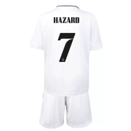 Günstige Real Madrid Eden Hazard 7 Kinder Heim Trikotsatz 2022-23