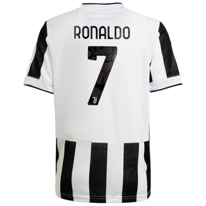 Juventus Fußballtrikots 2021-22 Cristiano Ronaldo 7 Heimtrikot