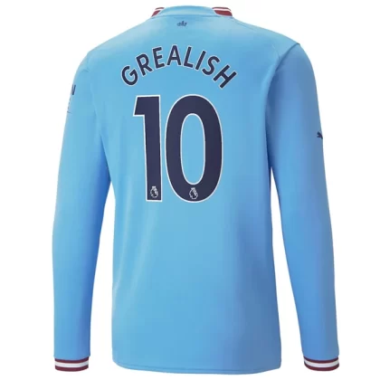 Manchester City Fußballtrikots 2022-23 Jack Grealish 10 Langarm Heimtrikot