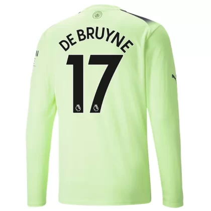 Manchester City Fußballtrikots 2022-23 Kevin De Bruyne 17 Langarm 3. trikot