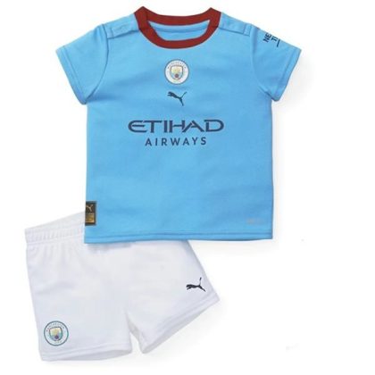 Manchester City Heimtrikot Kit Kinder 2022-23