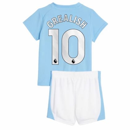 Manchester City Jack Grealish 10 Heimtrikot Kit Kinder 2023 2024