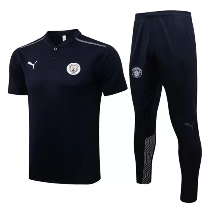 Manchester City Trainings Poloshirt Anzüge Anzüge 2022-23 – Blau