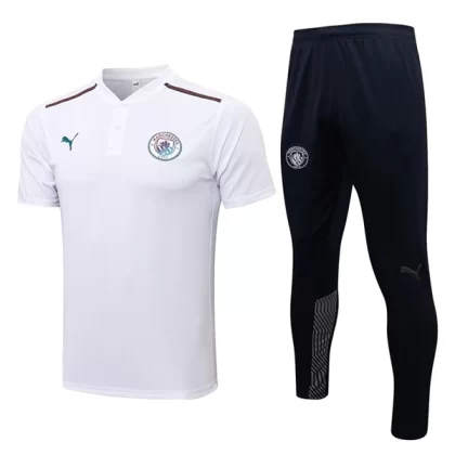 Manchester City Trainings Poloshirt Anzüge Anzüge 2022-23 – Weiß