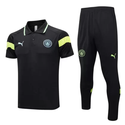 Manchester City Trainings Poloshirt Anzüge Anzüge 2023-24 – Schwarz