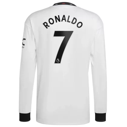 Manchester United Fußballtrikots 2022-23 Cristiano Ronaldo 7 Langarm Auswärtstrikot