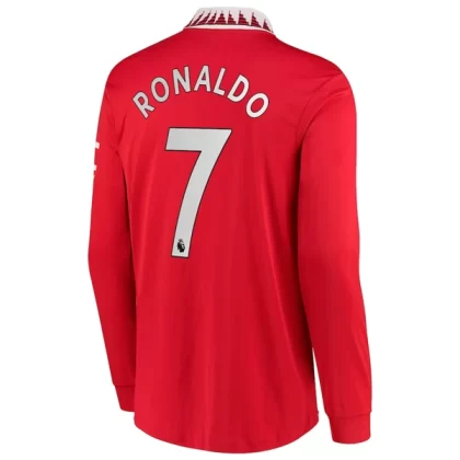 Manchester United Fußballtrikots 2022-23 Cristiano Ronaldo 7 Langarm Heimtrikot