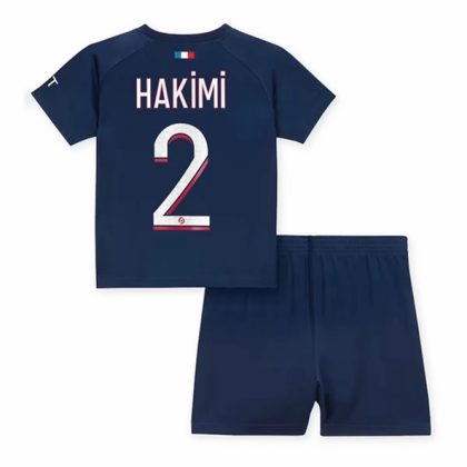 Paris Saint Germain PSG Achraf Hakimi 2 Heimtrikot Kit Kinder 2023 2024