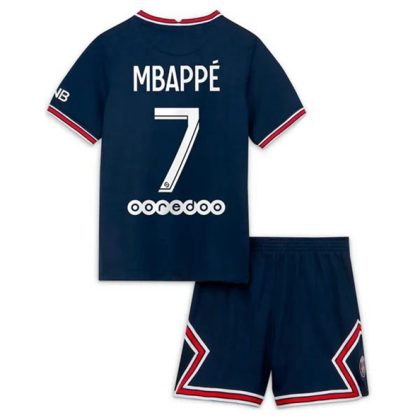 Paris Saint Germain PSG Kylian Mbappé 7 Heimtrikot Kit Kinder 2021-22