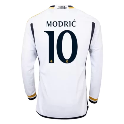 Real Madrid  Fußballtrikots 2023-24 Luka Modrić 10 Langarm Heimtrikot