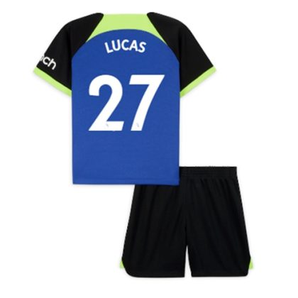 Tottenham Hotspur Lucas 27 Auswärtstrikot Kit Kinder 2022-23