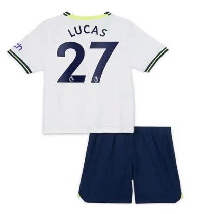 Tottenham Hotspur Lucas 27 Heimtrikot Kit Kinder 2022-23